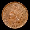 Image 2 : 1907 Indian Cent 1c Grades Choice AU/BU Slider