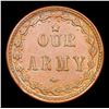 Image 3 : 1863 Our Army Civil War Token F-51/334a 1c Grades Choice Unc BN