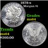 Image 1 : 1878-s Morgan Dollar $1 Grades Choice Unc