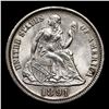 Image 2 : 1891-p Seated Liberty Dime 10c Graded ms64 details By SEGS