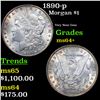 Image 1 : 1890-p Morgan Dollar $1 Grades Choice+ Unc