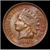 Image 2 : 1902 Indian Cent 1c Grades Gem+ Unc RB