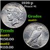 Image 1 : 1926-p Peace Dollar $1 Grades Select Unc.