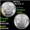 Image 1 : 1884-p Morgan Dollar $1 Grades Choice+ Unc