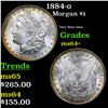 Image 1 : 1884-o Morgan Dollar $1 Grades Choice+ Unc