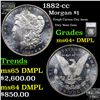 Image 1 : 1882-cc Morgan Dollar $1 Graded ms64+ By SEGS