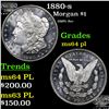 Image 1 : 1880-s Morgan Dollar $1 Grades Choice Unc PL