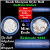 Image 1 : Buffalo Nickel Shotgun Roll in Old Bank Style 'Bell Telephone'  Wrapper 1920 & D Mint Ends