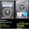 Image 1 : Proof PCGS 1991-s Roosevelt Dime 10c Graded pr70 dcam By PCGS