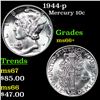 Image 1 : 1944-p Mercury Dime 10c Grades GEM++ Unc