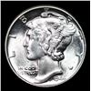 Image 2 : 1944-p Mercury Dime 10c Grades GEM++ Unc