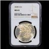 Image 2 : NGC 1878-s Morgan Dollar $1 Graded ms63 By NGC