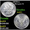 Image 1 : 1878-s Morgan Dollar $1 Grades Select+ Unc