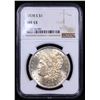 Image 2 : NGC 1878-s Morgan Dollar $1 Graded ms63 By NGC