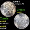 Image 1 : 1904-o Morgan Dollar $1 Grades Select+ Unc