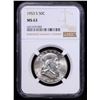 Image 2 : NGC 1953-s Franklin Half Dollar 50c Graded ms63 By NGC