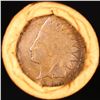 Image 3 : Mixed small cents 1c orig shotgun roll, 1918-d Wheat Cent, 1900 Indian Cent other end, brinks Wrappe