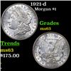 Image 1 : 1921-d Morgan Dollar $1 Grades Select Unc