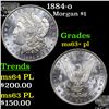 Image 1 : 1884-o Morgan Dollar $1 Grades Select Unc+ PL