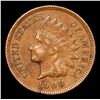 Image 2 : 1908 Indian Cent 1c Grades Select AU