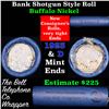Image 1 : Buffalo Nickel Shotgun Roll in Old Bank Style 'Bell Telephone'  Wrapper 1923 & D Mint Ends