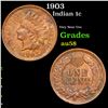 Image 1 : 1903 Indian Cent 1c Grades Choice AU/BU Slider