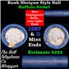 Image 1 : Buffalo Nickel Shotgun Roll in Old Bank Style 'Bell Telephone'  Wrapper 1927 & D Mint Ends