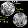 Image 1 : 1904-o Morgan Dollar $1 Grades GEM+ Unc