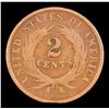 Image 3 : 1864 Lg Motto Two Cent Piece 2c Grades f+