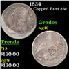 Image 1 : 1834 Capped Bust Quarter 25c Grades vg+