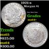 Image 1 : 1921-s Morgan Dollar $1 Grades Choice+ Unc