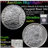 Image 1 : ***Auction Highlight*** 1812/1 Small 8 Capped Bust Half Dollar O-102a R3 50c Graded Chouce AU+ BY US