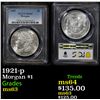 Image 1 : PCGS 1921-p Morgan Dollar $1 Graded ms63 By PCGS