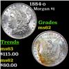 Image 1 : 1884-o Morgan Dollar $1 Grades Select Unc