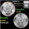 Image 1 : 1904-o Morgan Dollar $1 Graded MS66 By SEGS