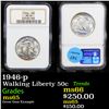 Image 1 : NGC 1946-p Walking Liberty Half Dollar 50c Graded ms65 By NGC
