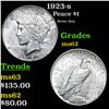 Image 1 : 1923-s Peace Dollar 1 Grades Select Unc