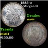Image 1 : 1885-o Morgan Dollar $1 Grades Choice Unc