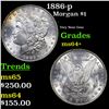 Image 1 : 1886-p Morgan Dollar $1 Grades Choice+ Unc