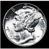 Image 2 : 1944-p Mercury Dime 10c Grades Choice+ Unc