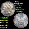 Image 1 : 1887-p Morgan Dollar $1 Grades Choice Unc PL