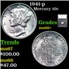 Image 1 : 1941-p Mercury Dime 10c Graded ms66+ By SEGS