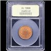 Image 4 : 1868 Two Cent Piece 2c Graded Select Unc RD By USCG