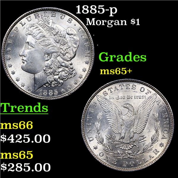 1885 O Gem Bu Silver Morgan Dollar Uncirculated 81 - Foto 2