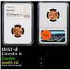 Image 1 : NGC 1957-d Lincoln Cent 1c Graded ms65 rd By NGC