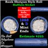 Image 1 : Buffalo Nickel Shotgun Roll in Old Bank Style 'Bell Telephone'  Wrapper 1925 & D Mint Ends