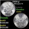 Image 1 : 1900-p Morgan Dollar $1 Grades Choice+ Unc