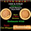 Image 1 : ***Auction Highlight*** Indian cent 1c orig roll, 1909 end S other end (fc)