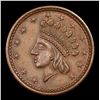 Image 2 : 1864 Union For Ever Civil War Token F-51/342a 1c Graded ms63 bn