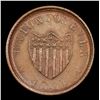 Image 3 : 1864 Union For Ever Civil War Token F-51/342a 1c Graded ms63 bn